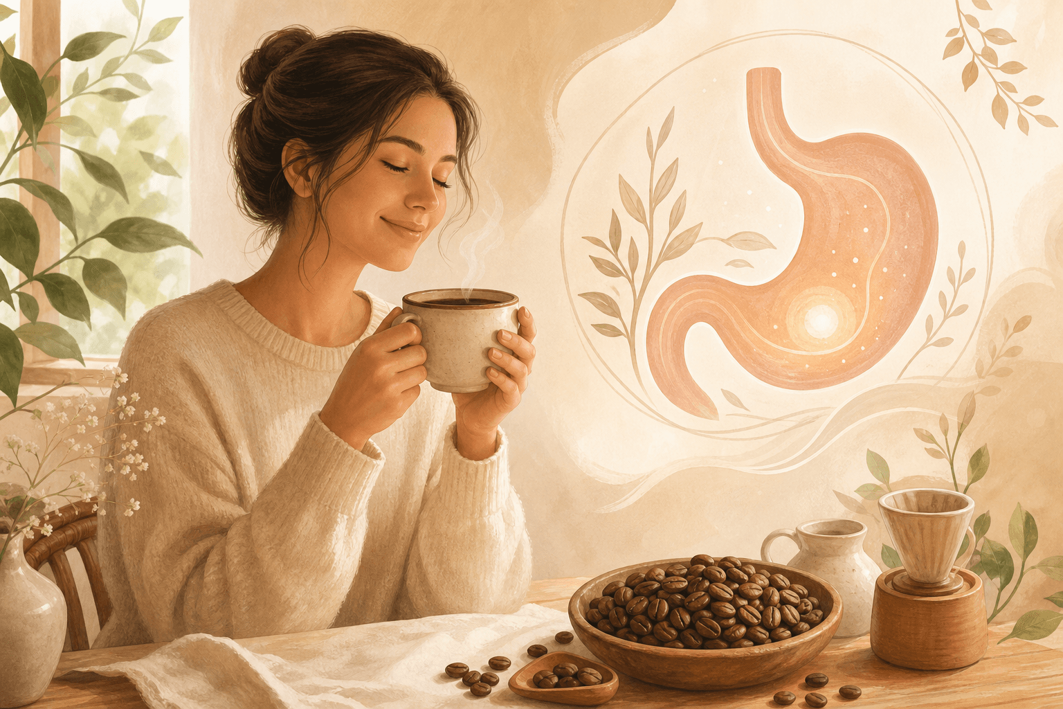 قهوه و معده: راهنمای انتخاب برای حساسیت معده