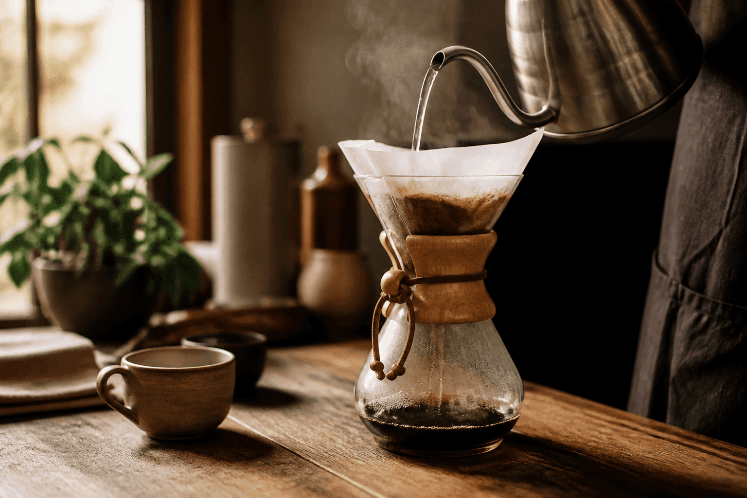 کمکس یا V60: کدام دستگاه pour-over (دم آوری دستی) برای خانه مناسب تر است؟